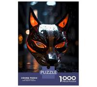 Puzzle de 1000 pièces pour adolescents Nuits de la ville avec Kitsune Puzzle pour adultes Jeu à main sur jeu difficile difficile et difficile 52 x 38 cm/1000 pièces