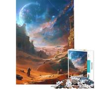 Puzzle de 1000 pièces pour Adolescents Oasis du désert et mirages Jeu Stimulant et Amusant Idée Cadeau Originale (50x75cm)