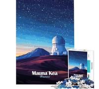 Puzzle de 1000 pièces pour Adolescents Observatoire du Mauna Kea Jeux relaxants et éducatifs Cadeau d'anniversaire Stimulant Améliore la mémoire (Dimensions 38x26cm)