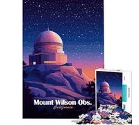 Puzzle de 1000 pièces pour Adolescents Observatoire du Mont Wilson Jeu interactif et éducatif pour développer l'analyse et la logique (Dimensions 50x75cm)