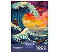 Puzzle De 1000 Pièces pour Adolescents Ocean Wave Aesthetic Puzzles pour Adultes Découpe De Précision Stimule Le Cerveau Jeu Amusant Et Stimulant pour Toute La Famille 70x50cm/1000pcs