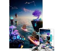 Puzzle de 1000 pièces pour Adolescents Odyssée Cosmique Jeu éducatif Casse-tête décoration Murale Cadeau de Père Noël Secret (Taille 38x52cm)