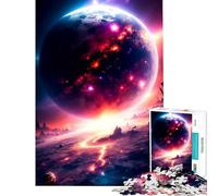 Puzzle de 1000 pièces pour Adolescents Odyssée Cosmique Jeu éducatif Casse-tête Décoration Murale Cadeau de Père Noël Secret (Dimensions 50x75cm)
