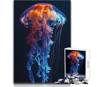 Puzzle de 1000 pièces pour Adolescents « Odyssée des méduses Bleues » - Jeu intellectuel pour améliorer la mémoire - Cadeau d'anniversaire - Dimensions 38x52cm