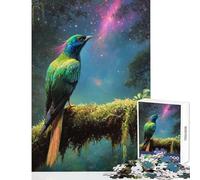 Puzzle de 1000 pièces pour Adolescents Oiseau Exotique sous Ciel étoilé Jeu de 1000 pièces pour se détendre Cadeau et Jouet idéal Découpe de précision (50x75cm)