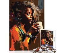 Puzzle de 1000 pièces pour Adolescents on Adore Le café Décoration Jouet Cadeau Amusant et éducatif activités ludiques à la Maison Dimensions 50x75cm