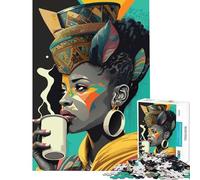 Puzzle de 1000 pièces pour Adolescents on Adore Le café Difficile et Stimulant Une véritable œuvre d'art Un Jeu Amusant adapté aux Personnes de 14 Ans et Plus 38x26cm