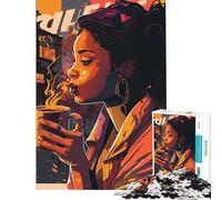 Puzzle de 1000 pièces pour Adolescents on Adore Le café Un défi éducatif pour améliorer la mémoire et Un Jeu Amusant à partir de 14 Ans Dimensions 38 x 52 cm