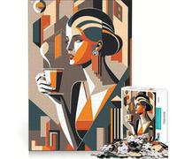 Puzzle de 1000 pièces pour Adolescents on Aime Le café Jeu éducatif décoration Murale idéal comme Cadeau 38x26cm