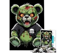 Puzzle de 1000 pièces pour Adolescents Ours Zombie Jeu Stimulant et Casse-tête Difficile Idée Cadeau Jouet (Dimensions 38x26cm)