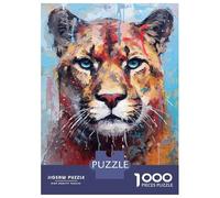 Puzzle De 1000 Pièces pour Adolescents Palette Puma Painting Puzzles pour Adolescents - Jeu Manuel - Une Œuvre d'art - Cadeaux Uniques pour Un Anniversaire Ou Noël 38x26cm/1000pcs
