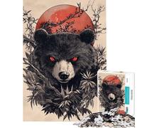 Puzzle de 1000 pièces pour Adolescents Panda au Coucher du Soleil Japon Jeu Manuel idéal pour Passer Le Temps à la Maison Activités Amusantes (38x26cm)