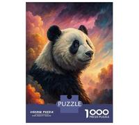 Puzzle De 1000 Pièces pour Adolescents Panda in A Cosmic Sky Puzzle Jeu Manuel Difficile Difficile Cadeaux pour Les Amis Et La Famille 52x38cm/1000pcs