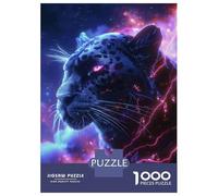 Puzzle De 1000 Pièces pour Adolescents Panther Animal Space Puzzle pour Adultes Jeux Relaxants Découpe De Précision Difficile Et Stimulant 52x38cm/1000pcs