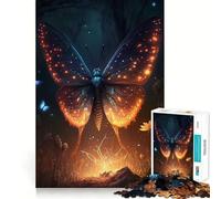 Puzzle de 1000 pièces pour Adolescents Papillon Adorable Jeu d'assemblage précis Défi Mental Jouet Moment de détente et de Divertissement Scène de Noël Artistique (38x26cm)