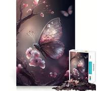 Puzzle de 1000 pièces pour Adolescents Papillon Coloré Ajustement Parfait Jeu de réflexion et d'adresse Amusant Loisirs Loisirs Décoration de Noël (38x26cm)