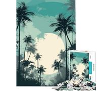 Puzzle de 1000 pièces pour Adolescents Paradis Tropical Jeu Stimulant et éducatif Améliore la mémoire Idée Cadeau Père Noël Secret (Dimensions 75x50cm)