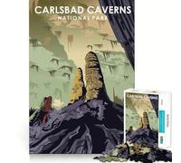 Puzzle de 1000 pièces pour Adolescents Parc des grottes de Carlsbad Jeu Stimulant l'esprit et Le Divertissement Loisirs Décoration de Noël pour la Maison (50x75cm)