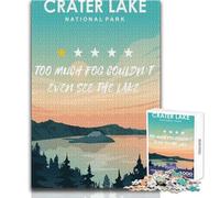Puzzle de 1000 pièces pour Adolescents - Parc du Lac Cratère - Avis - Jeu de Puzzle Unique et Stimulant pour Un Anniversaire - Dimensions 38x52cm
