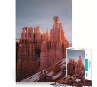 Puzzle de 1000 pièces pour Adolescents Parc National de Bryce Canyon Cheminées de fées Découpe précise Jeu Amusant et Relaxant Cadeau d'anniversaire Original (50x75cm)