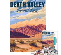 Puzzle de 1000 pièces pour Adolescents Parc National de la Vallée de la Mort Jeu éducatif et intellectuel Une œuvre d'art (Dimensions 38x52cm)