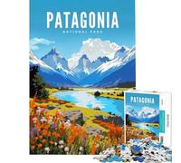 Puzzle de 1000 pièces pour Adolescents Parc National de Patagonie Jeu de réflexion Jouet intellectuel pour Les Jeux et Les Cadeaux pour Femmes (Taille 50x75cm)