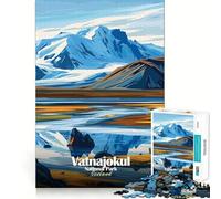 Puzzle de 1000 pièces pour Adolescents, Parc National de Vatnajökull, Islande, découpe précise, Art, Concentration, Jeu Amusant, détente, Cadeau d'anniversaire (38x26cm)