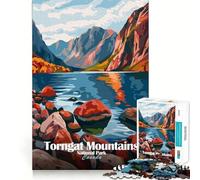 Puzzle de 1000 pièces pour Adolescents, Parc National des Monts Torngat, Canada, découpe précise, Art, Concentration, Jeu Amusant, détente, Cadeau d'anniversaire Amusant (38x52cm)