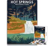 Puzzle de 1000 pièces pour Adolescents - Parc National des Sources thermales - Jeu éducatif Familial - Améliore la mémoire - Cadeau d'anniversaire - Dimensions 50x75cm