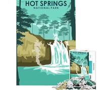 Puzzle de 1000 pièces pour Adolescents Parc National des Sources thermales Jeux Amusants et addictifs pour cultiver la Patience Cadeaux d'anniversaire pour s'amuser en Famille (Dimensions 38x52cm)