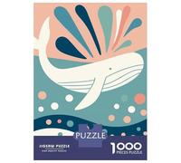Puzzle De 1000 Pièces pour Adolescents Pastel Whale Puzzles pour Adultes : Jeux Amusants Et Originaux, Cadeaux d'anniversaire Et De Noël Uniques Et Humoristiques 70x50cm/1000pcs