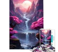 Puzzle de 1000 pièces pour Adolescents Paysage de cerisiers en Fleurs Jeu Familial Stimulant l'intelligence et Le Cerveau Jouet addictif Cadeau Artistique activités familiales (Taille 38x26cm)
