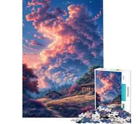 Puzzle de 1000 pièces pour Adolescents Paysage de Chalet de rêve idéal pour Un Anniversaire ou Noël Jeu éducatif Amusant et Humoristique pour Les 14 Ans et Plus Dimensions : 38x52cm