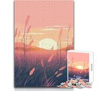 Puzzle de 1000 pièces pour Adolescents - Paysage de Foin - Pixel Art - Jeu éducatif Familial - Stimule la mémoire - Cadeau d'anniversaire - Dimensions 38x52cm