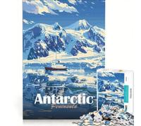 Puzzle de 1000 pièces pour Adolescents, Paysage de la péninsule Antarctique, Jeu Pratique, Assemblage de Motifs, Cadeau Unique pour Un Anniversaire ou Noël 50x75cm