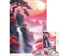 Puzzle de 1000 pièces pour Adolescents Paysage de Montagne Chinois décoration intérieure Jouet Cadeau d'anniversaire Jeu Impossible Collection d'artistes beauxarts Format 38x26cm