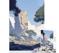 Puzzle de 1000 pièces pour Adolescents, Paysage de Montagne et de vallée, Jeu éducatif, pour se divertir et se détendre Dimensions 50x75cm