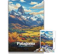 Puzzle de 1000 pièces pour Adolescents - Paysage de Patagonie - Art - Idéal pour s'amuser en Famille - Jeu d'analyse et de logique - Cadeau d'anniversaire - Dimensions 50x75cm