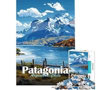 Puzzle de 1000 pièces pour Adolescents Paysage de Patagonie Jeu Relaxant décoration Murale pour Toute la Famille (Taille 38x52cm)