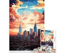 Puzzle de 1000 pièces pour Adolescents Paysage de Philadelphie Peinture à l'huile décoration intérieure Jouet Jeu éducatif Collection d'artistes Beaux-Arts Format 38x26cm