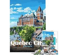 Puzzle de 1000 pièces pour Adolescents Paysage de Québec Puzzles pour Adultes Jeux relaxants améliore la mémoire Offre idéale comme Cadeau pour Toute la Famille (Taille 38x26cm)