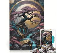 Puzzle de 1000 pièces pour Adolescents, Paysage doré et Nature, Jouet éducatif, améliore la mémoire, avec Poster et fiche de Questions-réponses Assortis 38x26cm