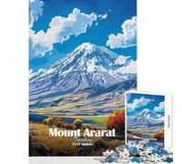 Puzzle de 1000 pièces pour Adolescents Paysage du Mont Ararat Jeu Amusant découpe de précision décoration intérieure Jouet Anti-Stress Cadeau (38x26cm)