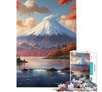 Puzzle de 1000 pièces pour Adolescents Paysage du Mont Fuji Jeu Manuel éducatif et Stimulant pour développer l'analyse et la logique (Dimensions 38x26cm)