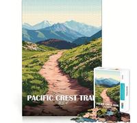 Puzzle de 1000 pièces pour Adolescents,Paysage du Pacific Crest Trail (États-Unis),découpe précise,Jeu d'éveil,activité relaxante pour Un Anniversaire (50x75cm)