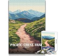 Puzzle de 1000 pièces pour Adolescents - Paysage du Pacific Crest Trail États-Unis - Jeu éducatif de précision - Dimensions:50x75cm