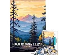 Puzzle de 1000 pièces pour Adolescents Paysage du Pacific Crest Trail Jeu éducatif et intellectuel pour Les Amateurs de Jeux Une véritable œuvre d'art (38x26cm)