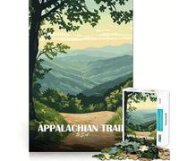 Puzzle de 1000 pièces pour adolescents Paysage du sentier des Appalaches Articulations lisses Jeu amusant et stimulant pour l'esprit Idéal pour un moment de détente et de créativité Décoration de Noël