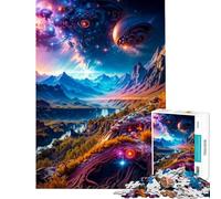 Puzzle de 1000 pièces pour Adolescents Paysage étrange Jeu Familial Jouet éducatif Cadeau d'anniversaire Amusant et Humoristique (Taille 50x75cm)