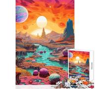 Puzzle de 1000 pièces pour Adolescents Paysage Extraterrestre décoration Murale pour Un échange de Cadeaux Jeu Impossible à Rater renforce Les Liens Entre Les Couples Dimensions 38x26cm